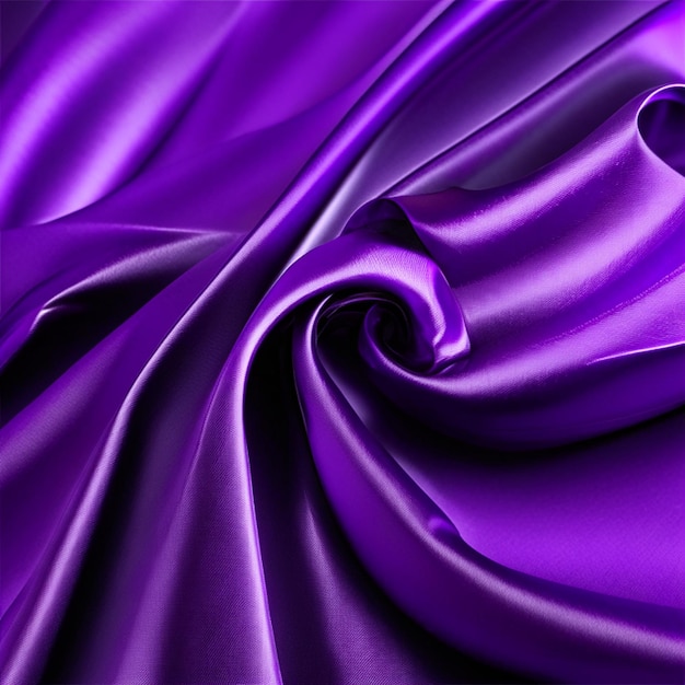 La texture de fond des vagues de tissu violet