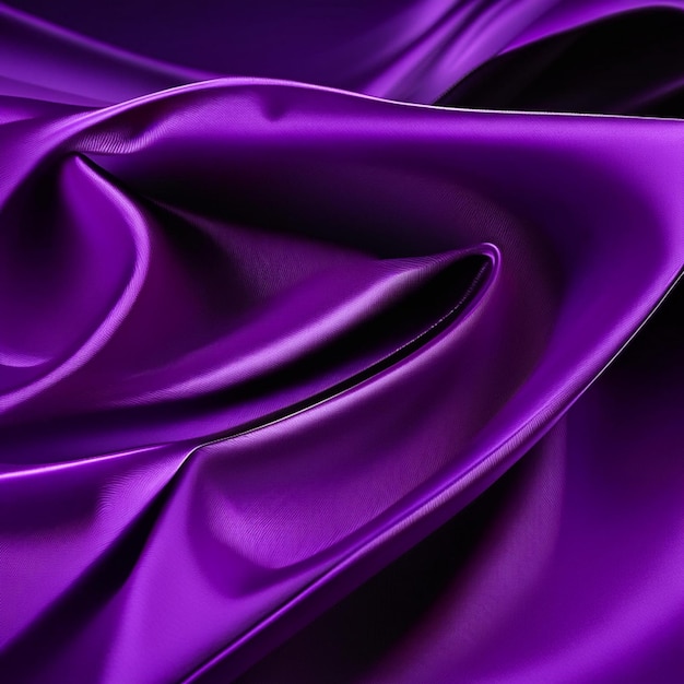 La texture de fond des vagues de tissu violet