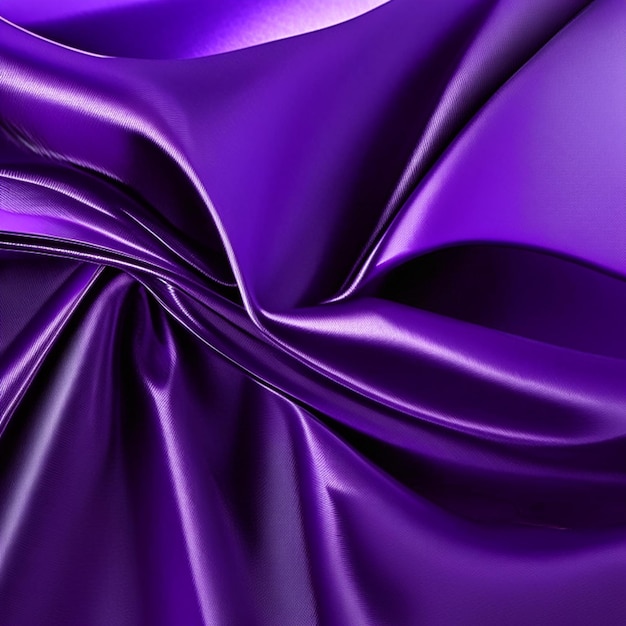 Photo la texture de fond des vagues de tissu violet