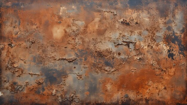 Texture de fond d'une vieille surface en fer avec corrosion et rouille métallique