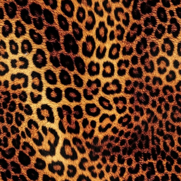 Texture de fourrure d'impression de léopard sans couture fond texture de peau d'animal