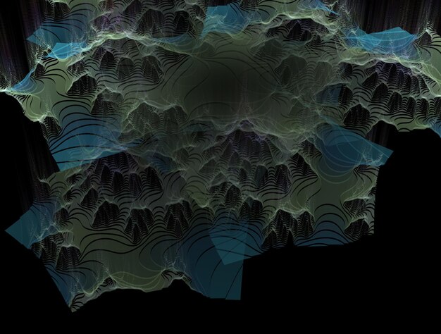 Une texture fractale luxuriante et imaginaire à l'arrière-plan abstrait de l'image