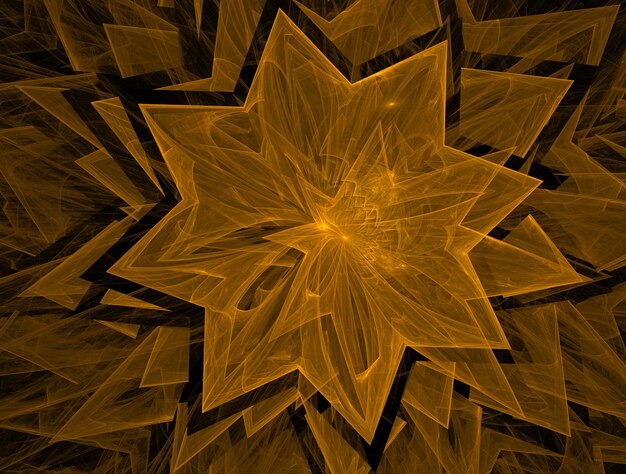 Une texture fractale luxuriante et imaginaire à l'arrière-plan abstrait de l'image