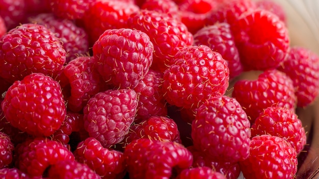 Texture de framboise rouge