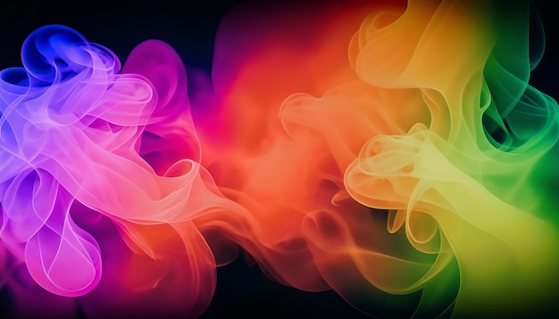 Photo texture de fumée d'arrière-plan abstrait à la mode vagues de fumée dynamiques et fluides créatives