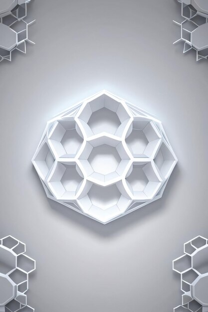 Photo texture de géométrie blanche 3d arrière-plan moderne
