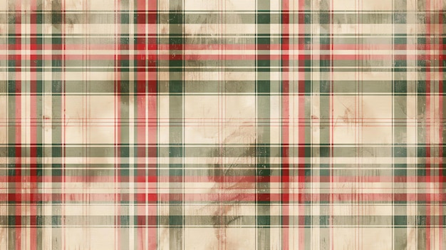 Texture de gingham rouge et vert Parfait pour les vacances de Noël ou les projets d'hiver