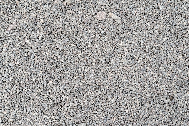 Texture de gravier Gravier de pierre gris fin Fond de texture naturelle