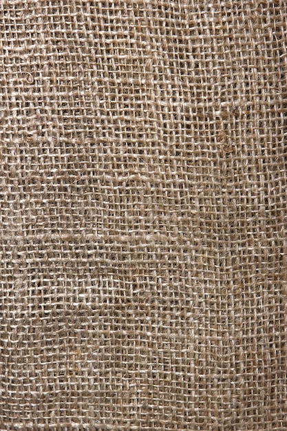 La texture de gros plan de toile de jute