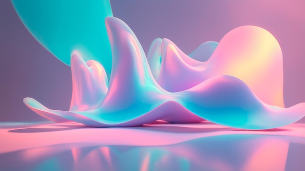 Texture Holo forme 3D abstraite