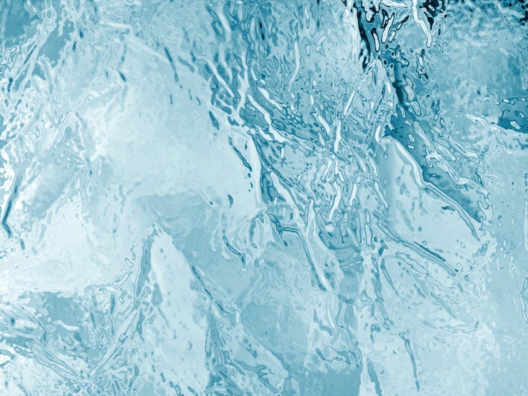 Photo texture illustrée de la glace congelée