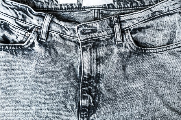 Texture de jeans, vue de dessus