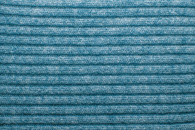 Texture laine côtelée bleue