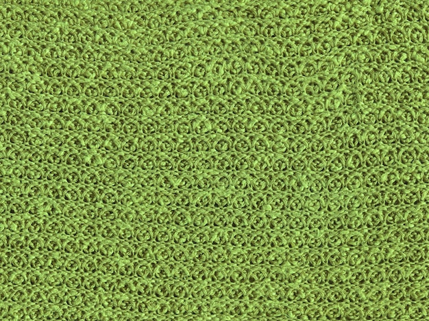 Texture de laine à tricoter vert plein cadre Surface de texture verte tricotée close up Matériau vert textile avec motif en osier