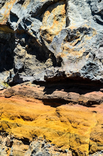 Texture de lave volcanique durcie à sec de couleur transparente