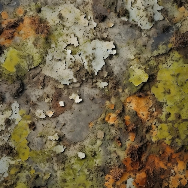 Texture des lichens