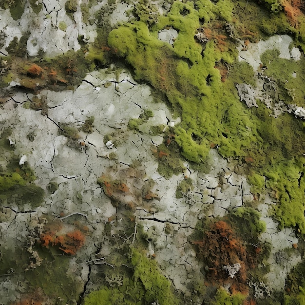 Texture des lichens