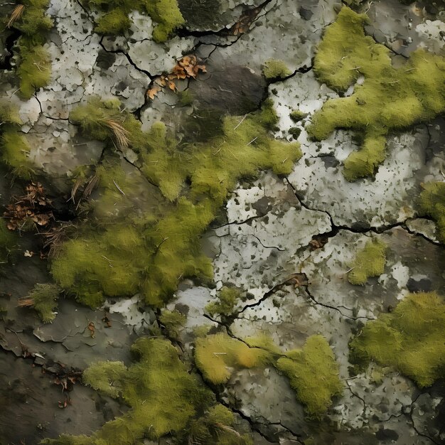 Texture des lichens