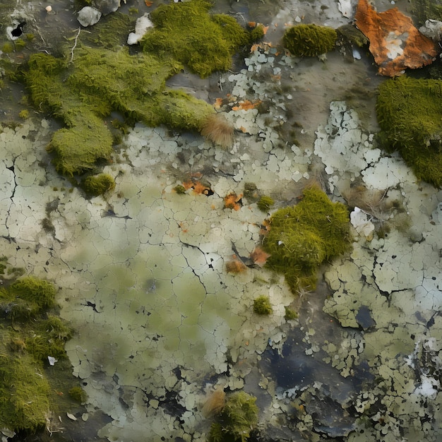 Texture des lichens