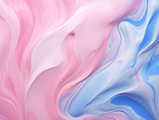 Texture liquide d'encre rose et bleue Fond de conception abstrait