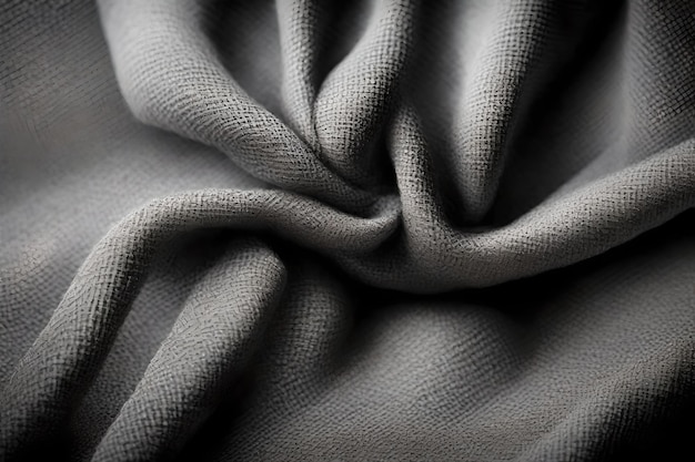 Texture macro de tissu gris