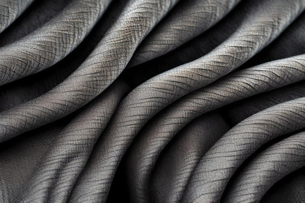 Texture macro de tissu de velours torsadé en titane