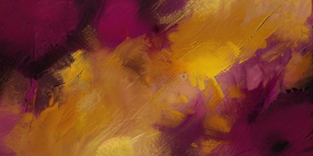 Texture magenta de couleur abstraite avec des inclusions dorées en arrière-plan Illustration numérique imitant l'huile p