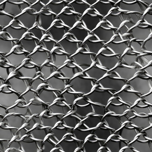 Texture de maille métallique sans soudure