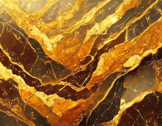 Photo texture de marbre brun doré texture orange vif avec pierre d'or brute motif naturel pour le granit