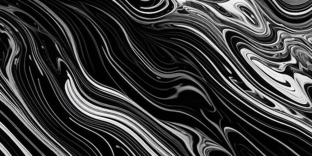Texture de marbre Liquide coulant Art d'arrière-plan Splash Diy Couleurs fluides Or Noir