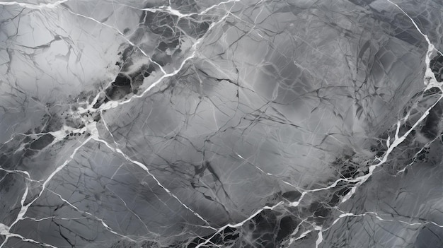 Photo texture de marbre noir et blanc avec des veines d'argent