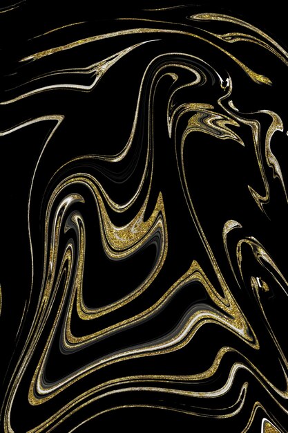 Texture marbre noir et or
