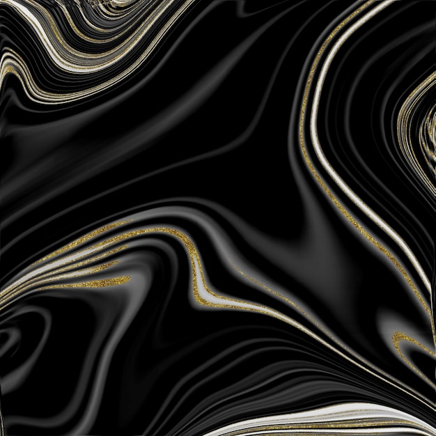 Texture de marbre noir et or
