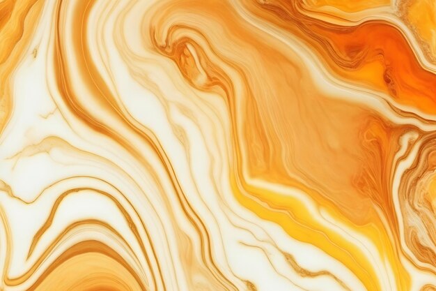 Texture de marbre orange et Dhite Arrière-plan Texture de Marbre orange ai générée