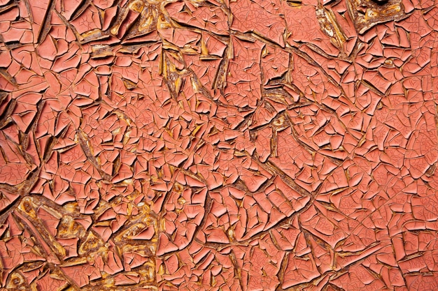 Texture en métal rouillé de couleur marron à l'extérieur du tournage