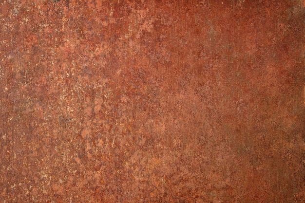 Texture en métal rouillé, fond rustique. plaque d'acier marron