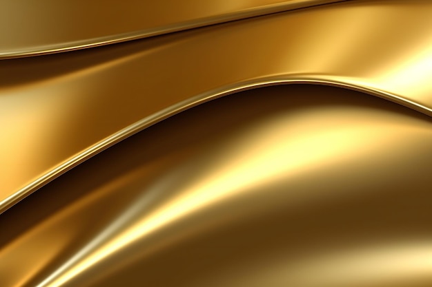 Texture métallique dorée élégante avec des détails de lignes ondulées minces