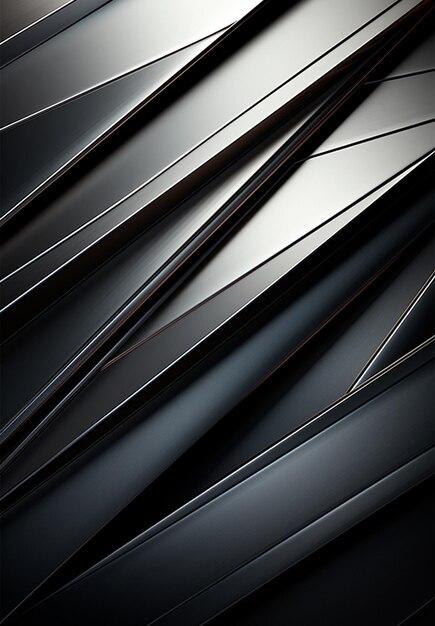 Texture métallique verticale, fond argenté en acier, image générée par l'IA
