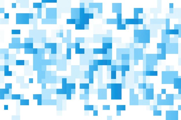 Texture de motif d'arrière-plan carré bleu abstrait avec espace de copie IA générative