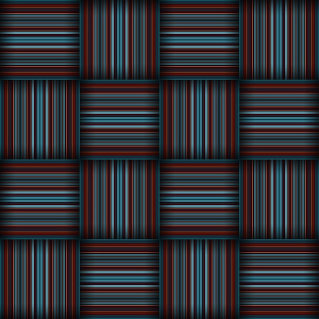 Texture de motif tissé sans couture abstraite. Patron sans coutures carré. Stripes Lignes et carrés.