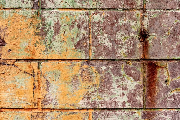 Texture d'un mur en béton avec fissures et rayures