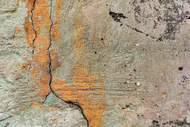 Texture d'un mur de béton avec des fissures et des rayures