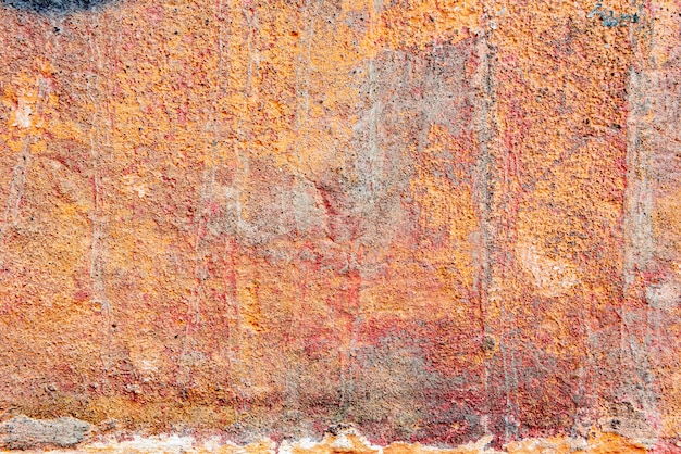 Texture d'un mur de béton avec des fissures et des rayures