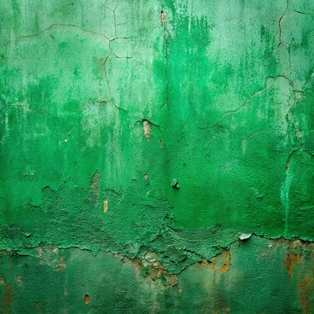 Photo texture de mur de béton peint à peu près en vert