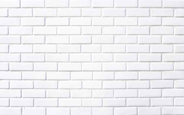 Photo texture de mur de brique blanche