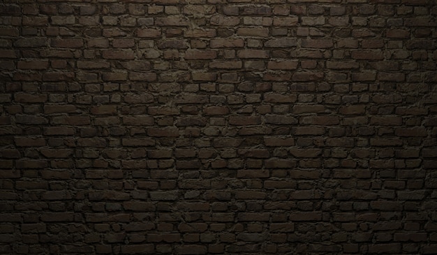 Texture de mur de brique noire