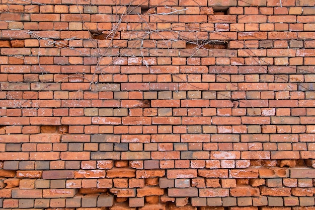 texture de mur de brique rouge pour le fond