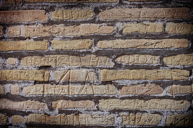 Texture de mur de briques anciennes