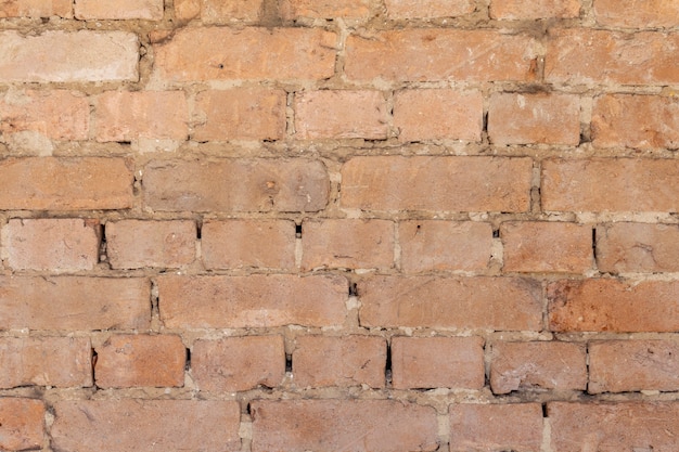 Texture de mur de briques apparentes rustique