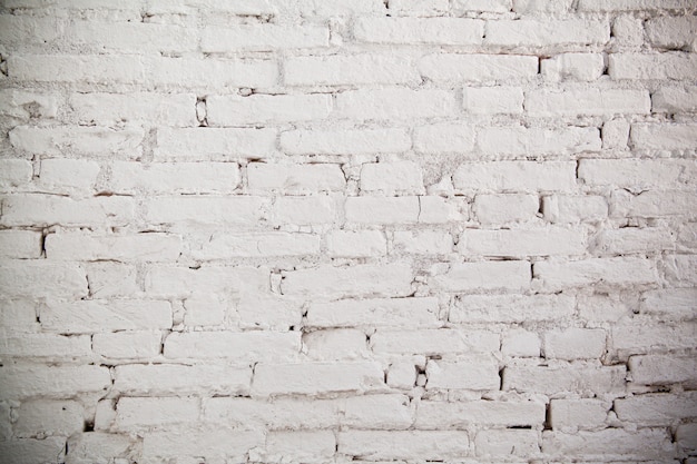 Texture de mur de briques blanches